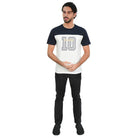 Men's Slim Cotton Varsity Number Print Tee - Image 2