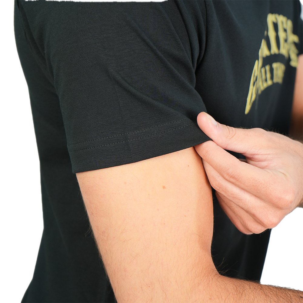 Men's Slim Cotton Crew Neck Message Print Tee - Image 5