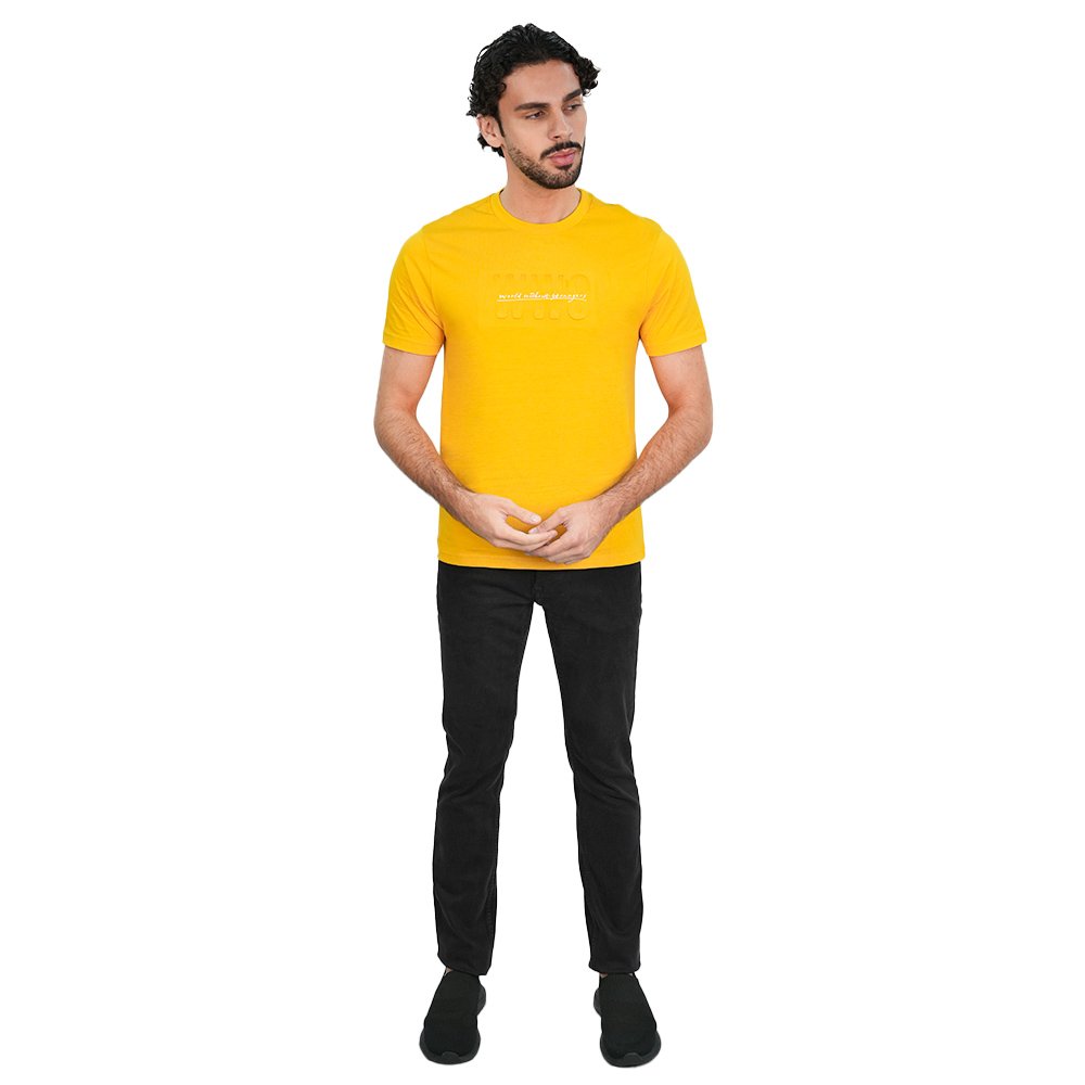 Men's Slim Cotton Crew Neck Tee with WWS Print - Image 2