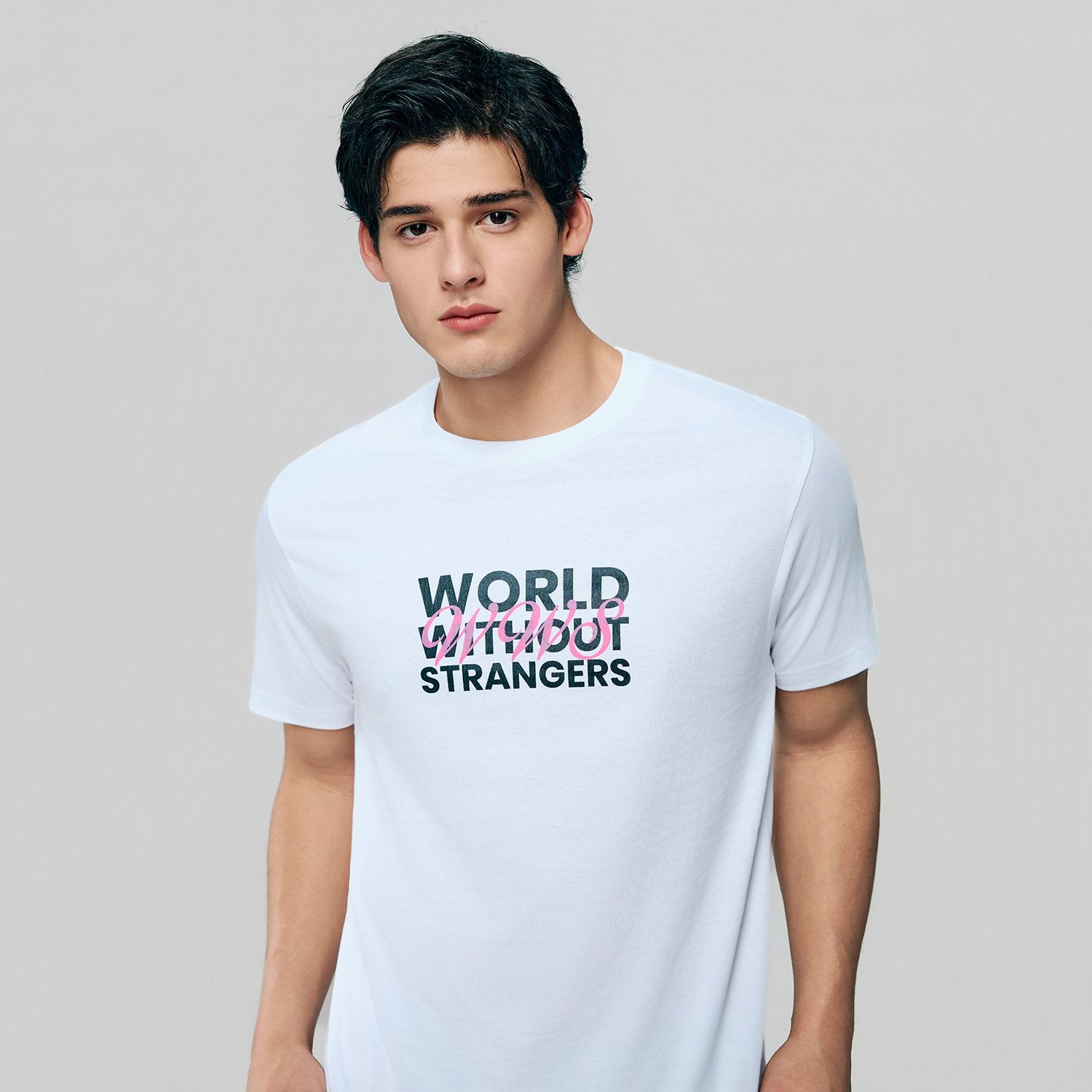 Men's Cotton Crew Neck Slim  Print T-Shirt - Image 5