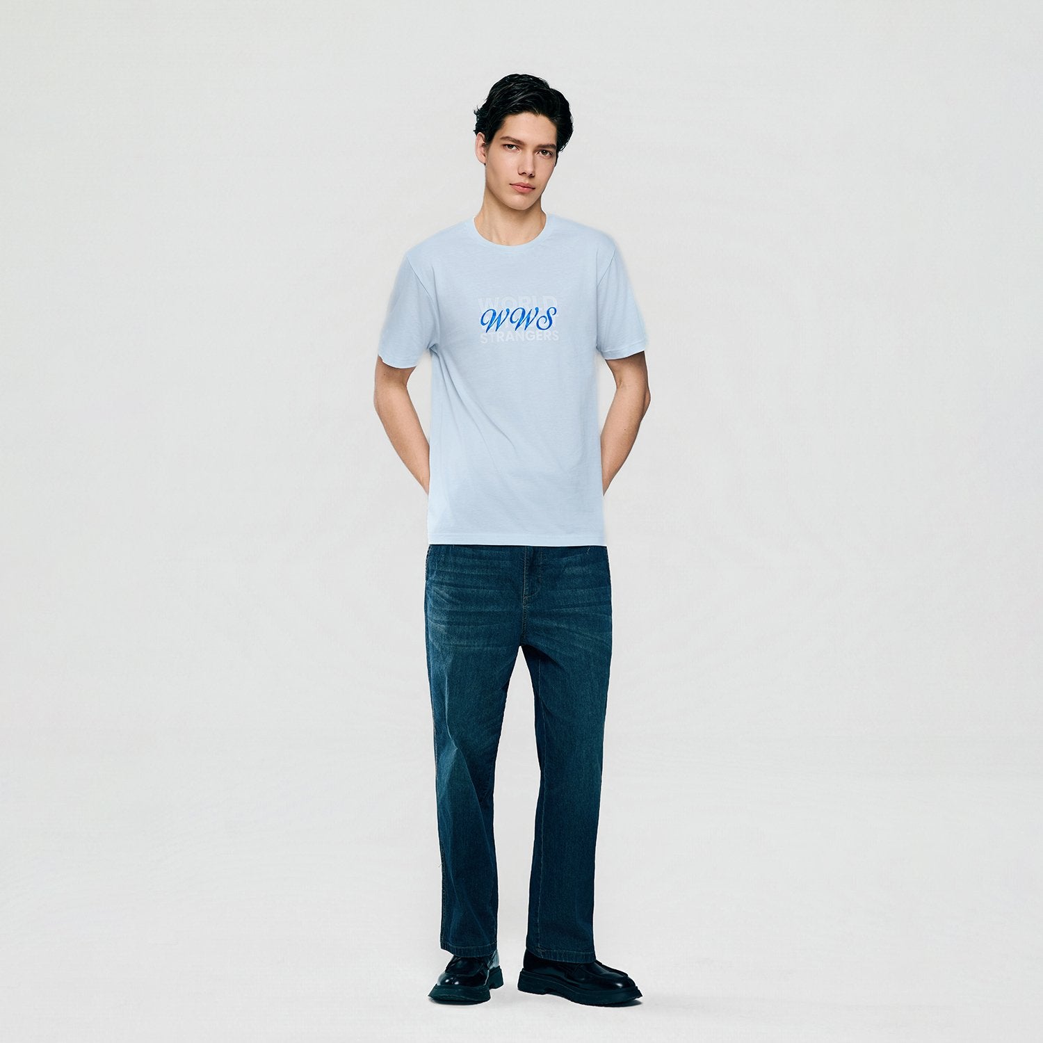 Men's Cotton Crew Neck Slim  Print T-Shirt - Image 1