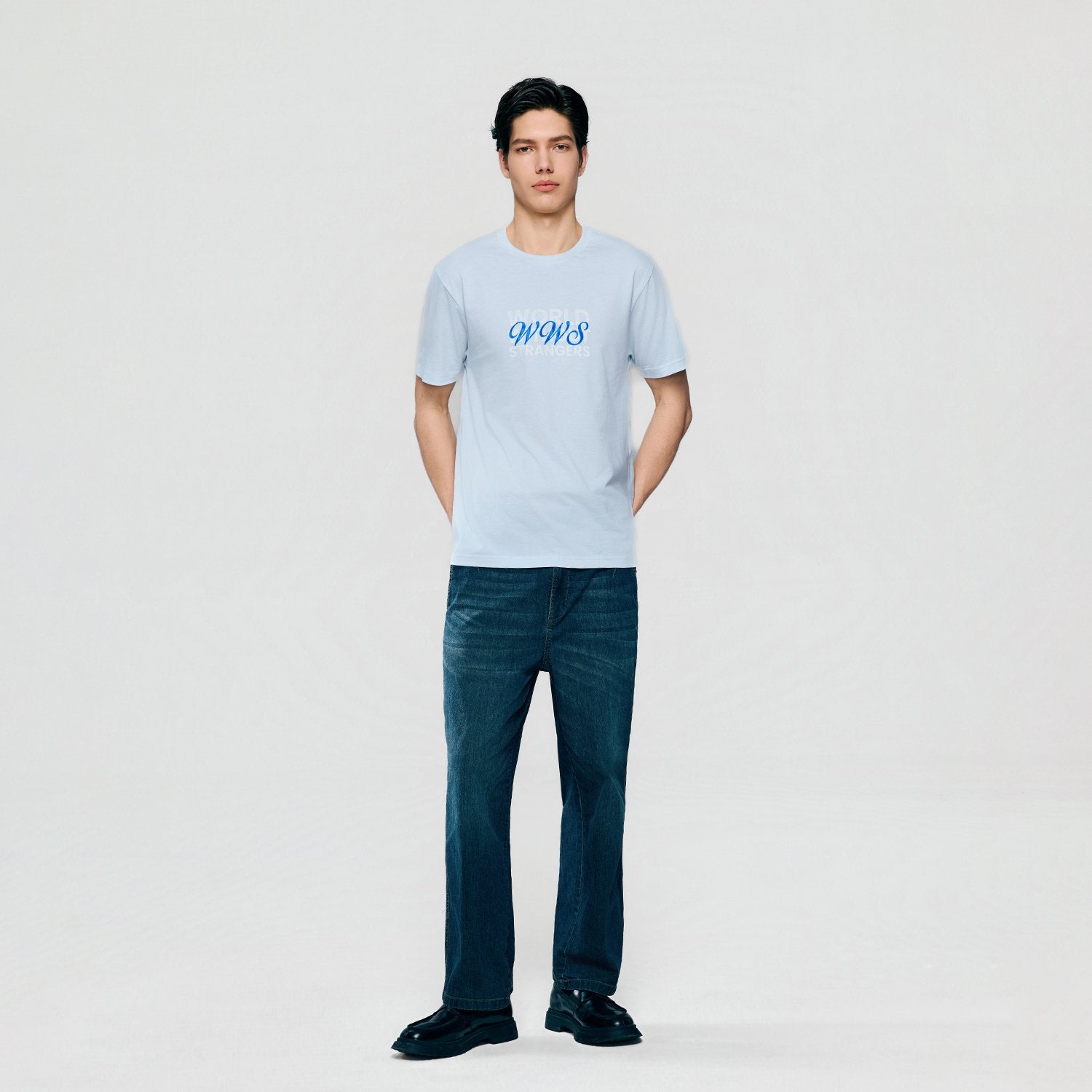 Men's Cotton Crew Neck Slim  Print T-Shirt - Image 2