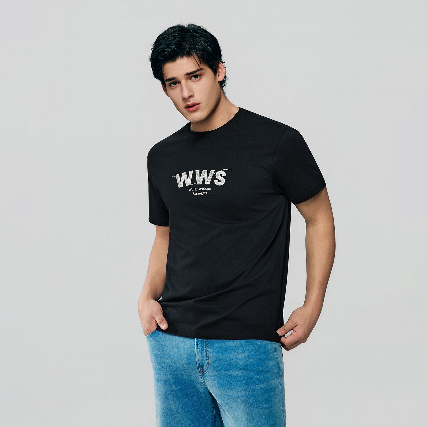 Men's WWS Slim Fit Print Tee - Image 2