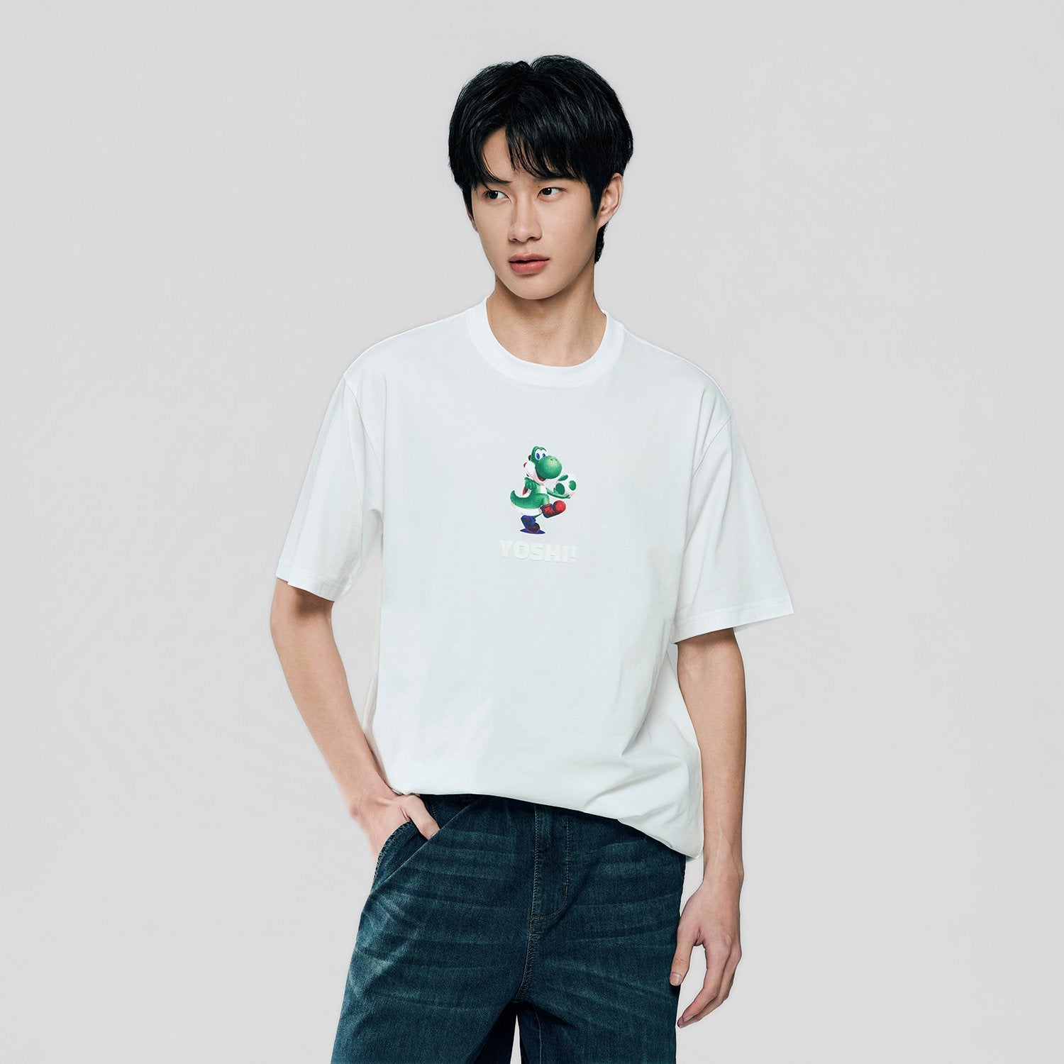 Men's Super Mario Relaxed PrintTee - Image 1