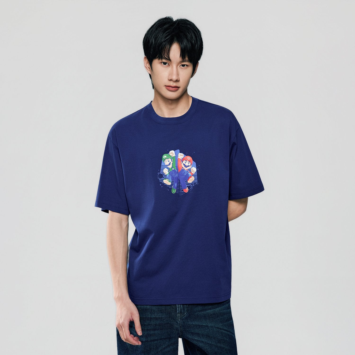 Men's Super Mario Relaxed PrintTee - Image 1