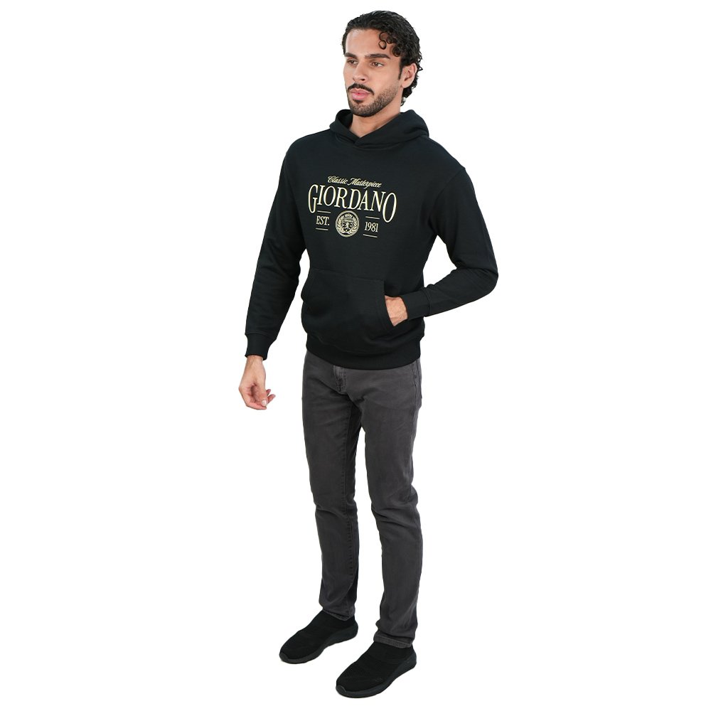 Men'sFrench Terry Relaxed Fit Hoodie - Image 2