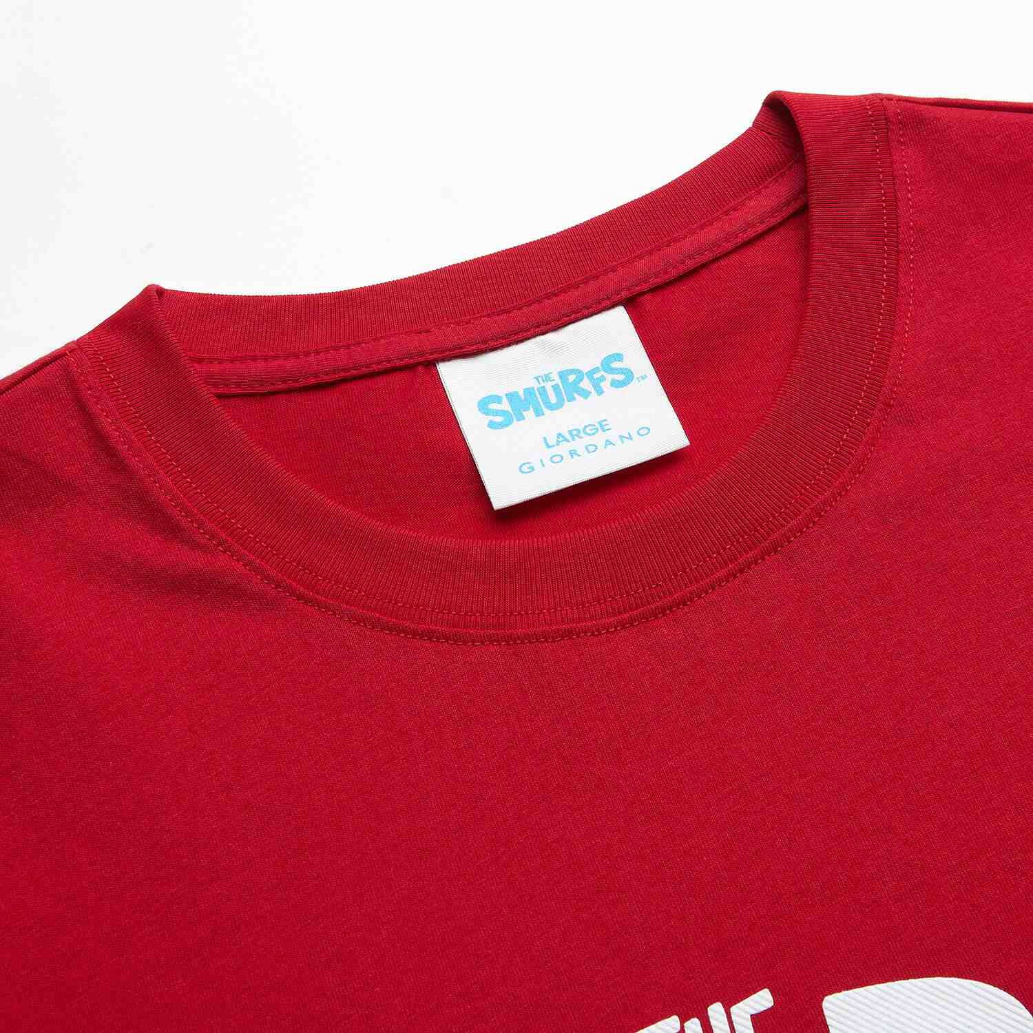 Men's Relaxed Fit Long Sleeve Smurfs Print Crew Neck Tee - Image 9