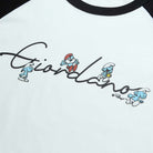 Men's Relaxed Fit Raglan Sleeve Smurfs Print Crew Neck Tee - Image 8