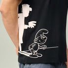 Men's Relaxed Fit Smurfs Print Crew Neck Tee - Image 2