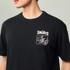 Men's Relaxed Fit Smurfs Print Crew Neck Tee - Image 4