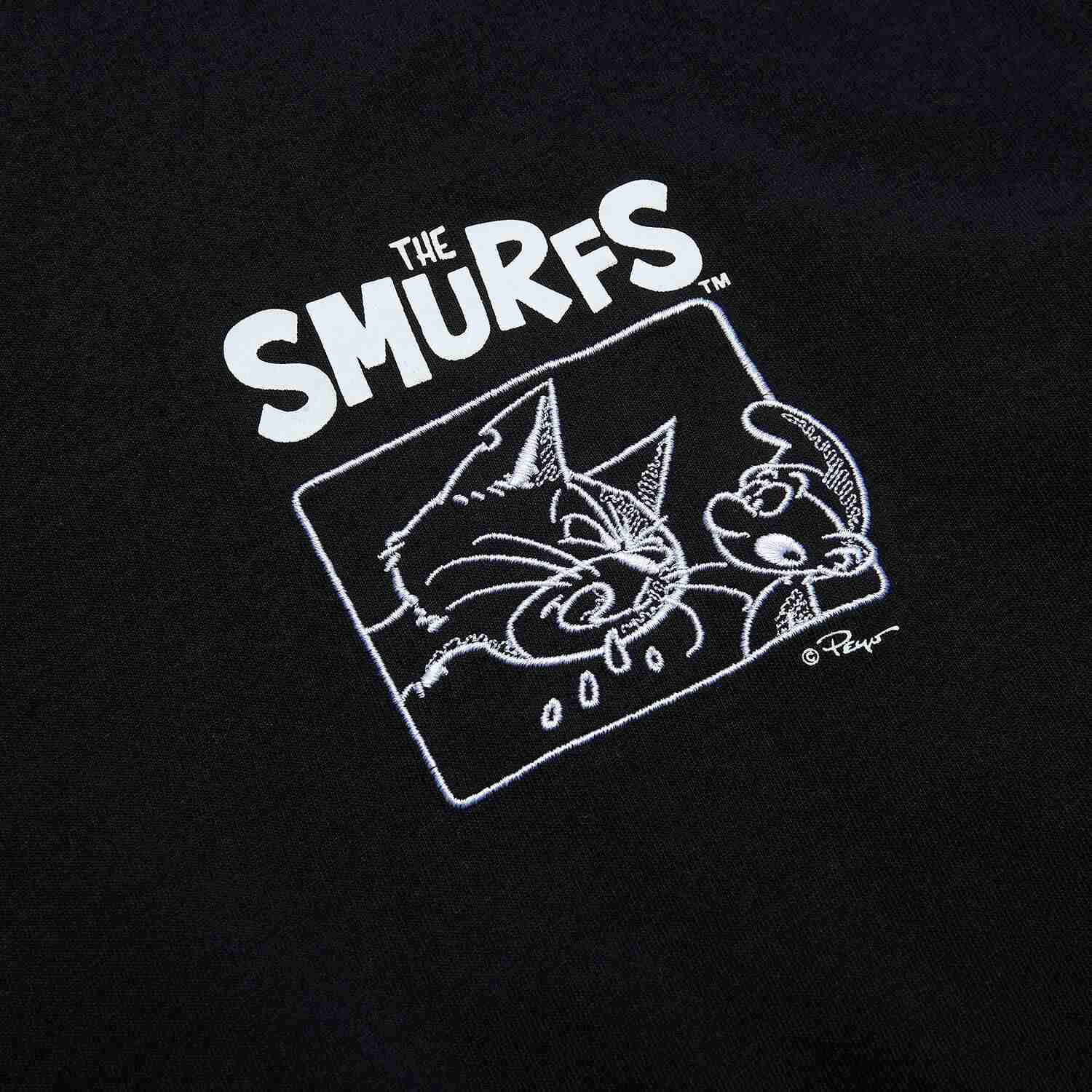 Men's Relaxed Fit Smurfs Print Crew Neck Tee - Image 10