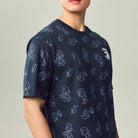 Men's  Relaxed Fit  Smurfs Print Crew Neck Tee - Image 4