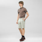 Men's Slim Twill Bermuda Shorts with Stretch Waist - Image 2
