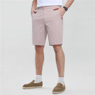 Men's Slim Twill Bermuda Shorts with Stretch Waist - Image 1