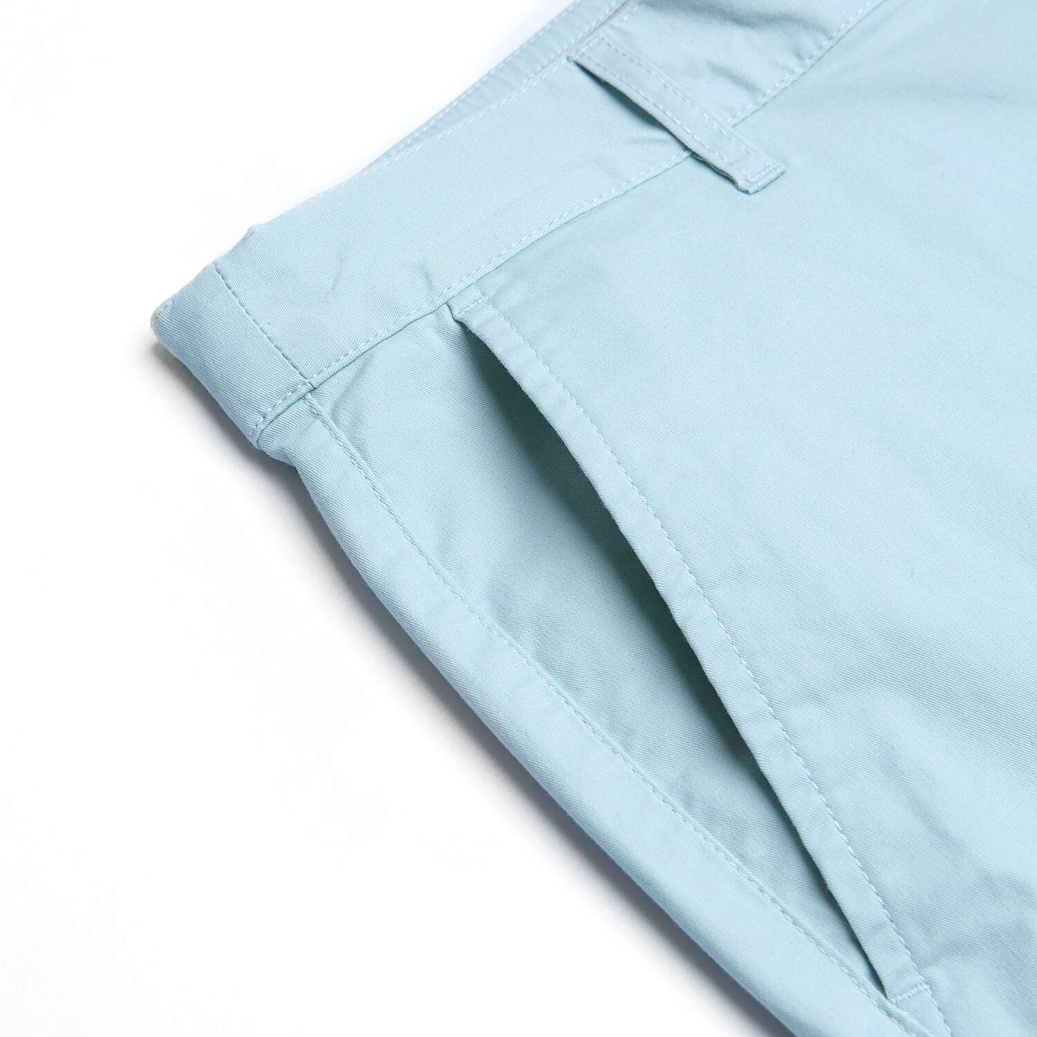 Men's Slim Twill Bermuda Shorts with Stretch Waist - Image 9