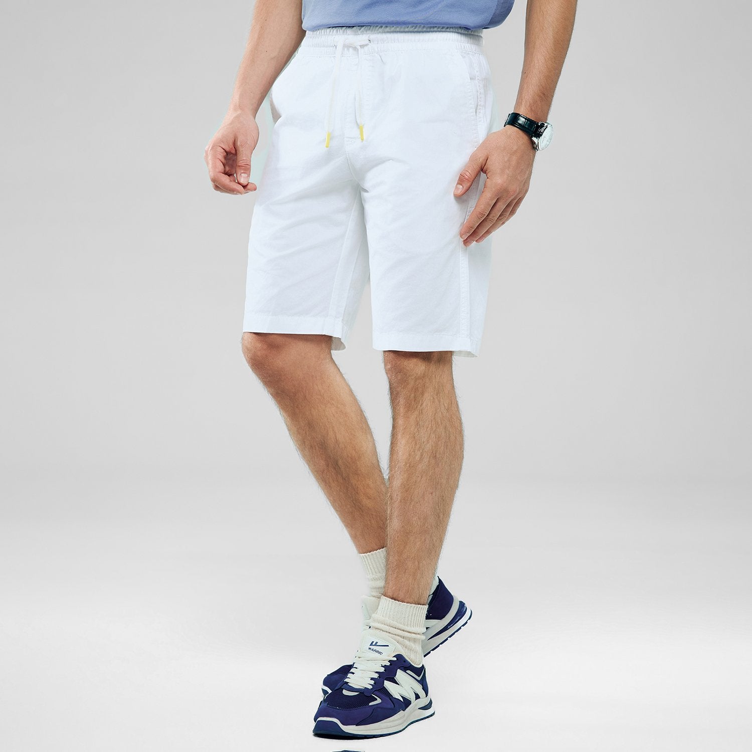 Men's Elastic Waist Slim  Bermuda Shorts - Image 2