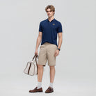 Men's Elastic Waist Slim  Bermuda Shorts - Image 1