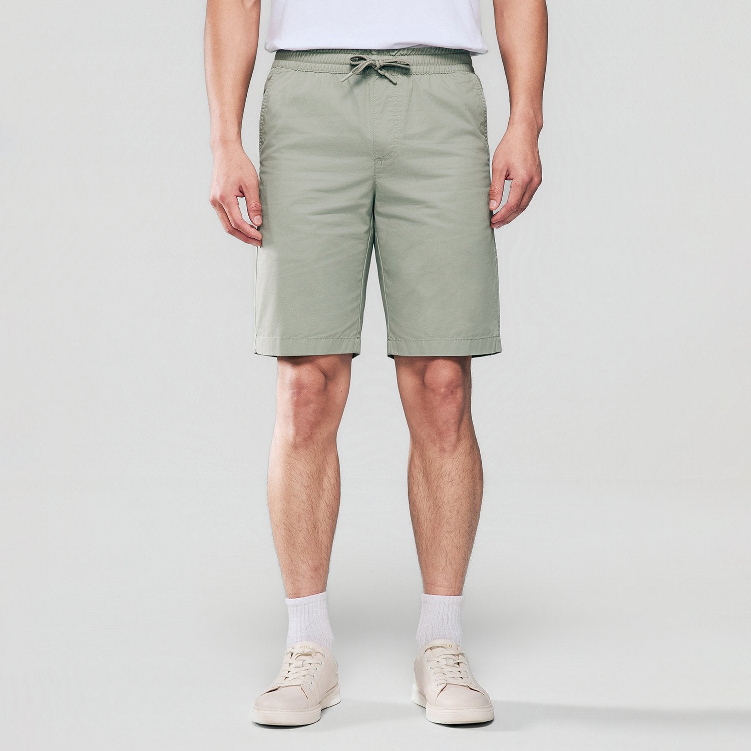 Men's Elastic Waist Slim  Bermuda Shorts - Image 2