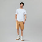 Men's Elastic Waist Slim  Bermuda Shorts - Image 1