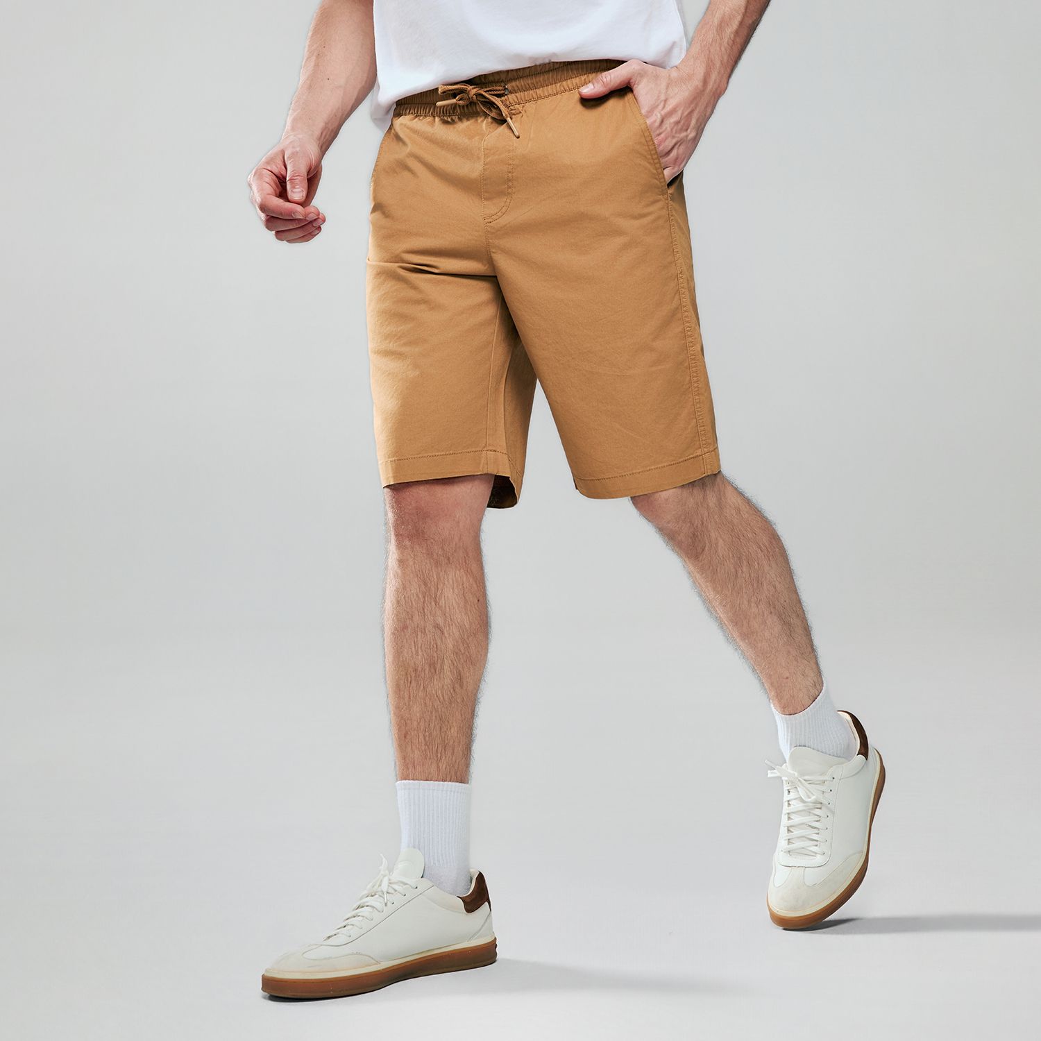 Men's Elastic Waist Slim  Bermuda Shorts - Image 4