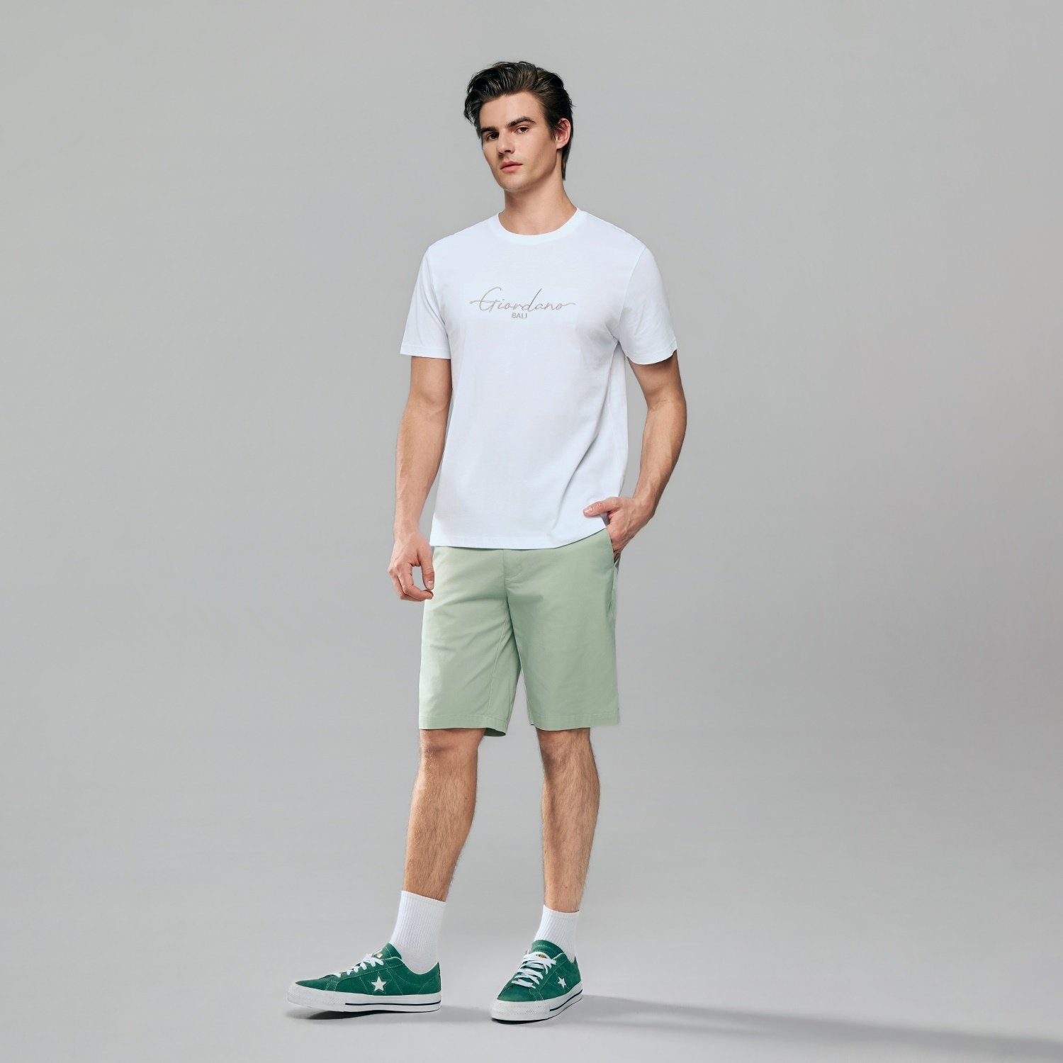 Men's Low Rise Slim Bermuda Shorts - Image 1