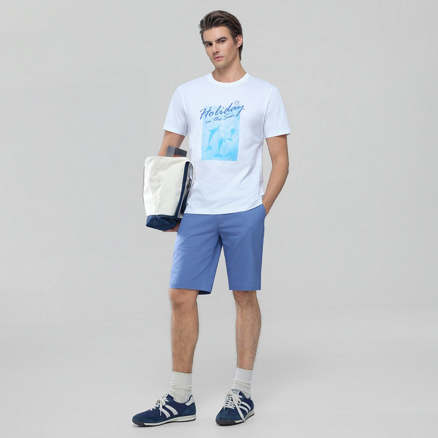 Men's Low Rise Slim Bermuda Shorts - Image 1
