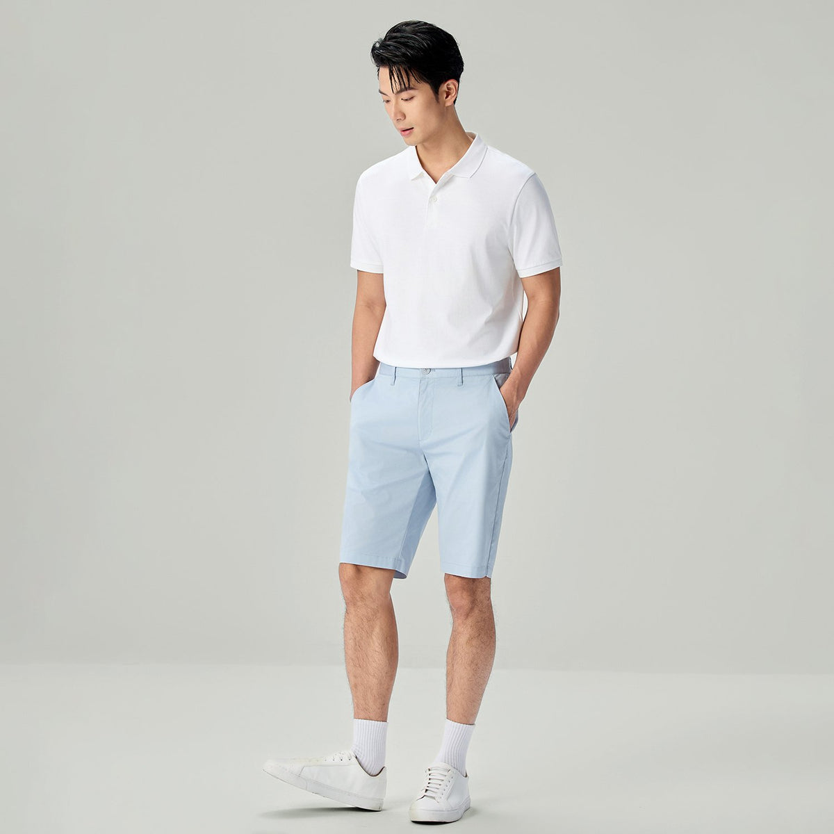 Men's Low Rise Slim Bermuda Shorts - Image 1