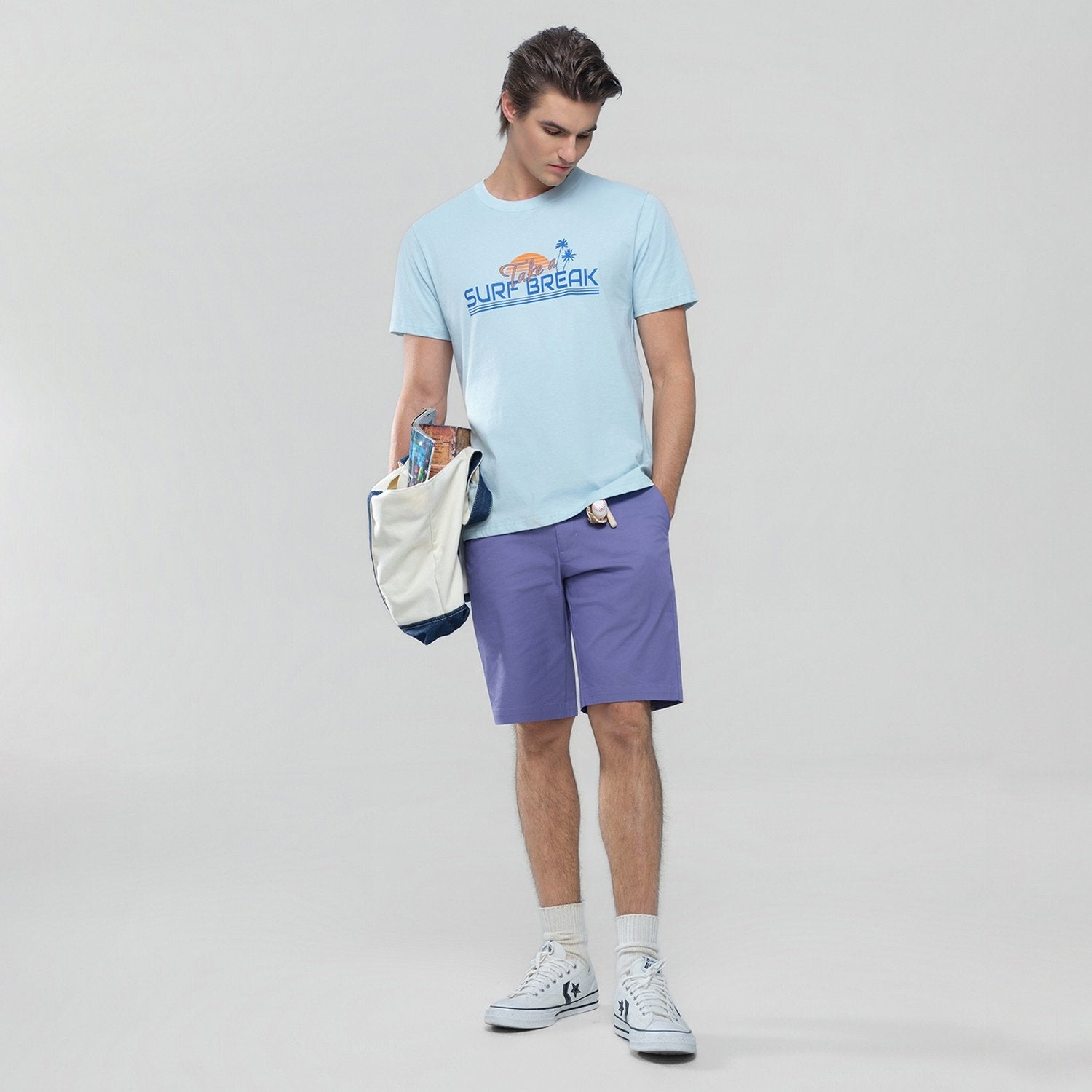 Men's Low Rise Slim Bermuda Shorts - Image 1