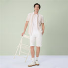 Men's Slim Linen Cotton Bermuda Shorts - Image 2