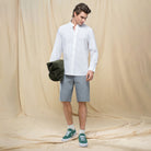 Men's Slim Linen Cotton Bermuda Shorts - Image 1