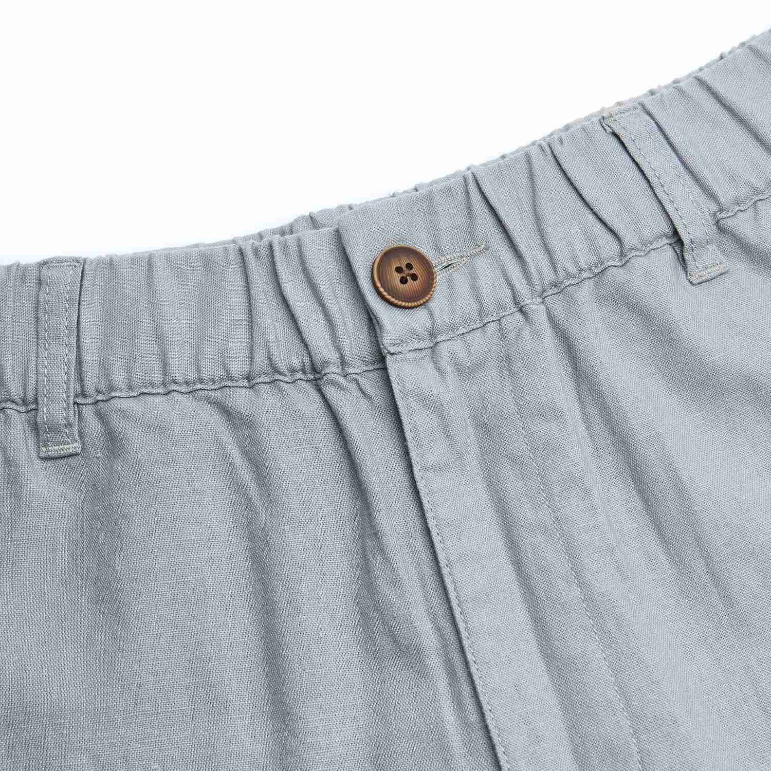 Men's Slim Linen Cotton Bermuda Shorts - Image 8