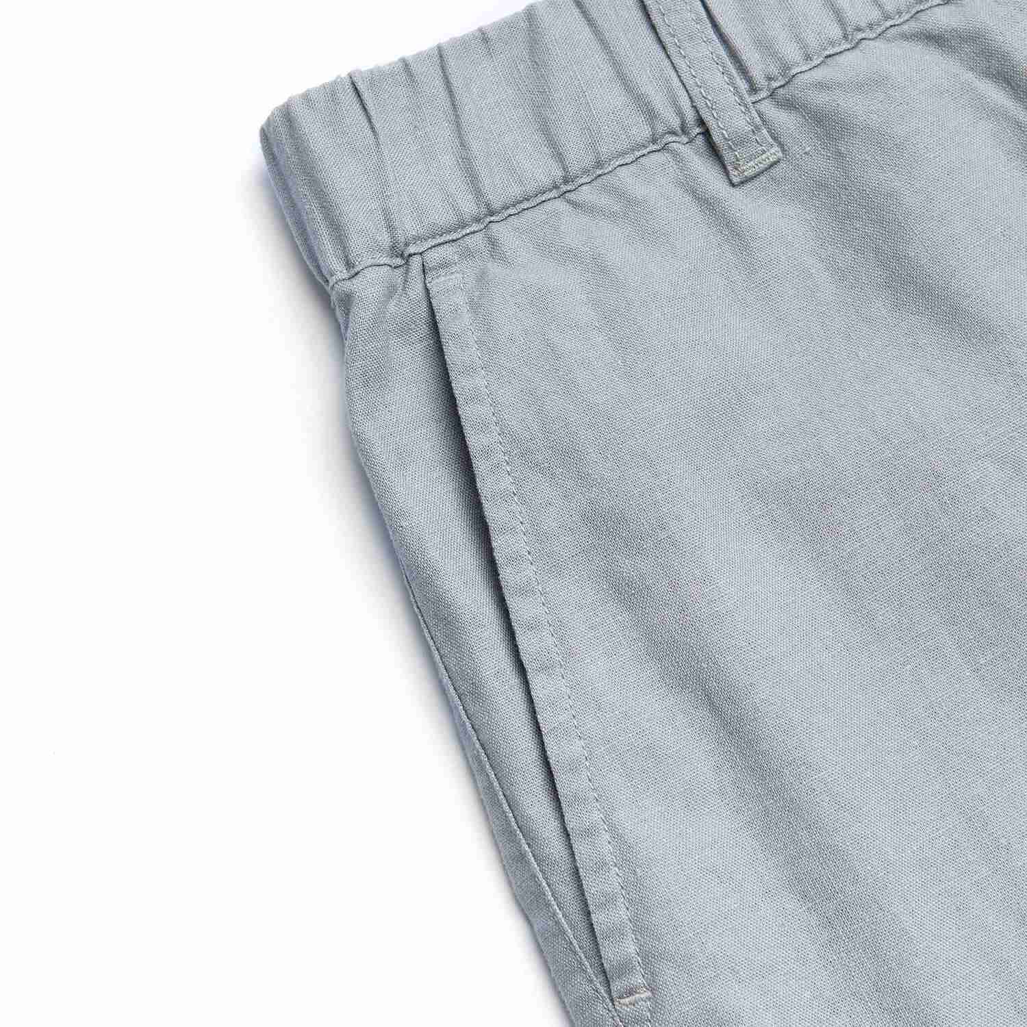 Men's Slim Linen Cotton Bermuda Shorts - Image 9