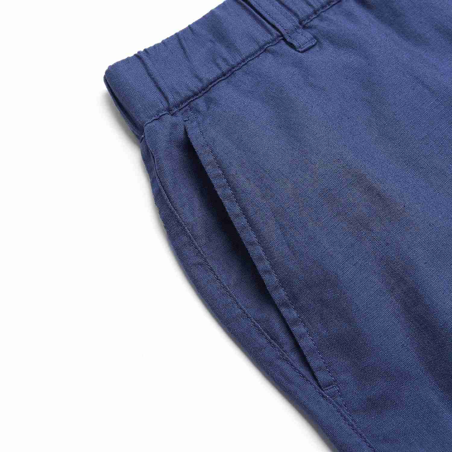 Men's Slim Linen Cotton Bermuda Shorts - Image 7