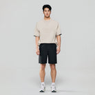 Men's Mid Rise Elastic Waist Shorts - Image 2