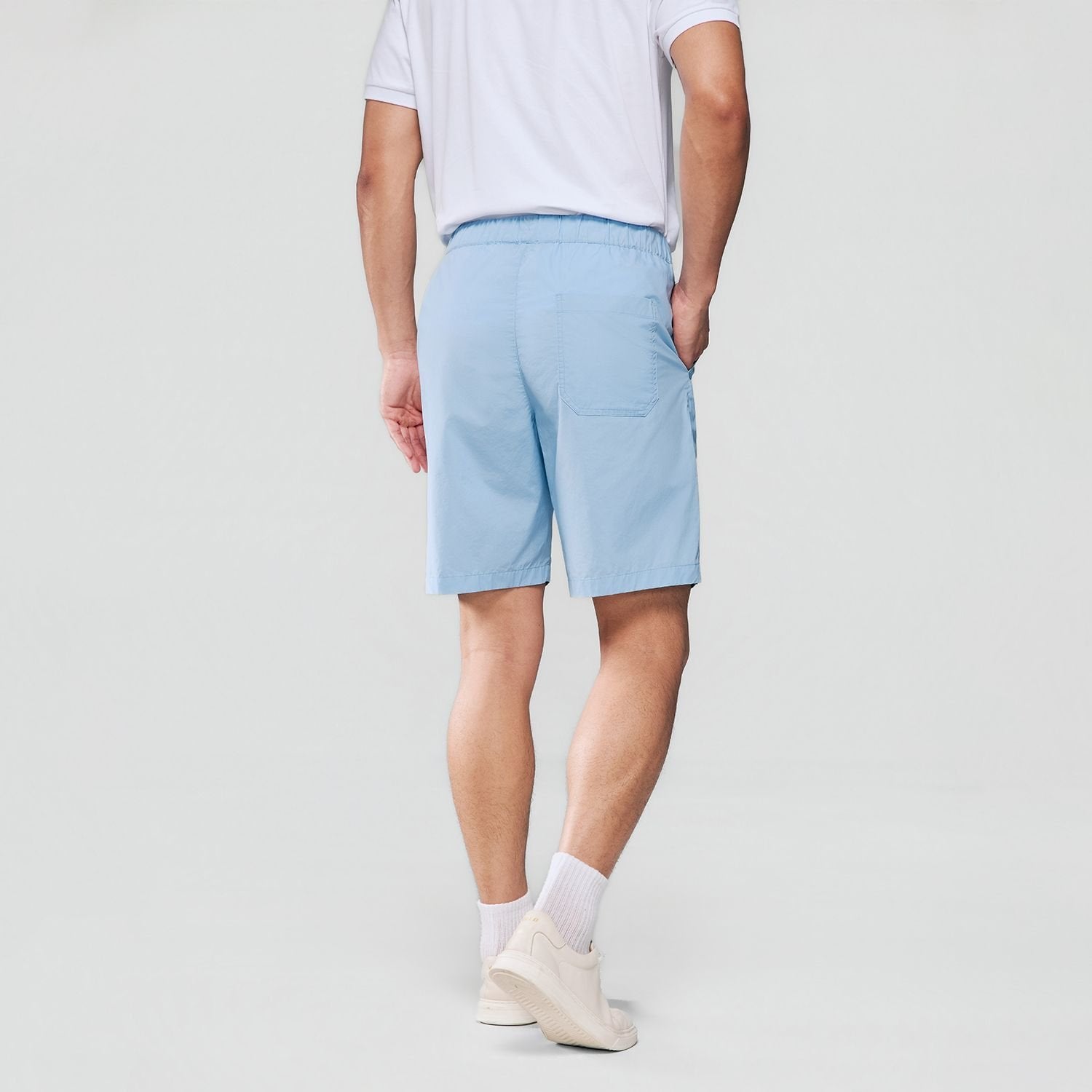 Men's Mid Rise Elastic Waist Shorts - Image 7