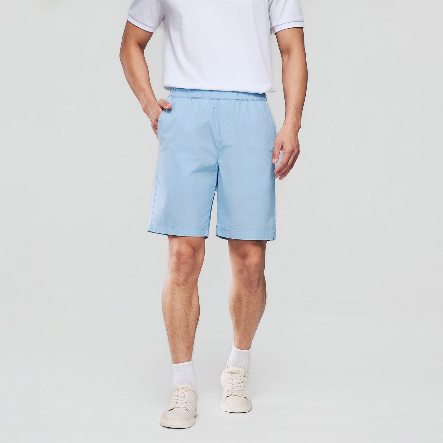 Men's Mid Rise Elastic Waist Shorts - Image 8