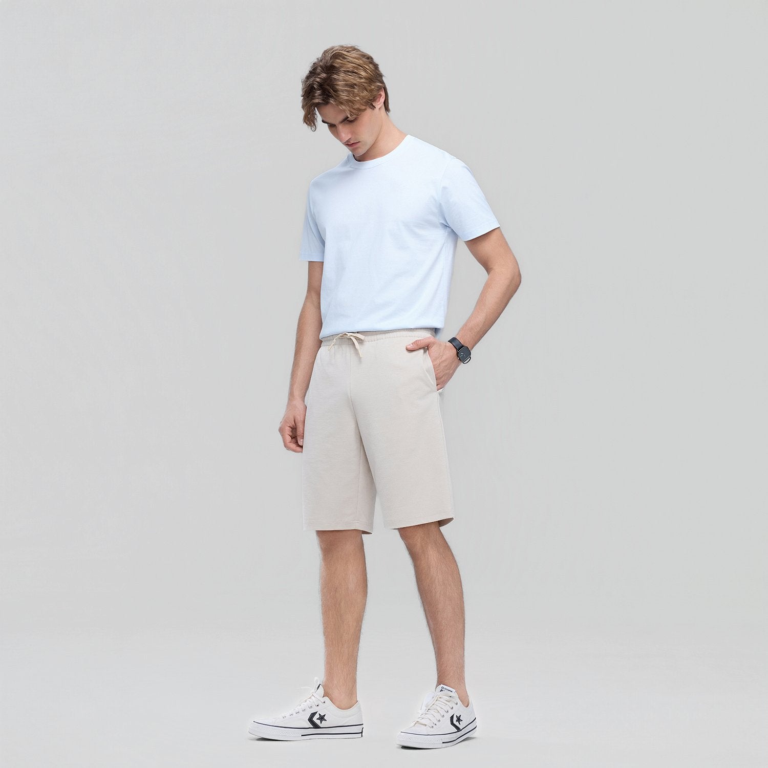 Men's Regular Fit Mid-Rise Everyday Comfortable Shorts - Image 1