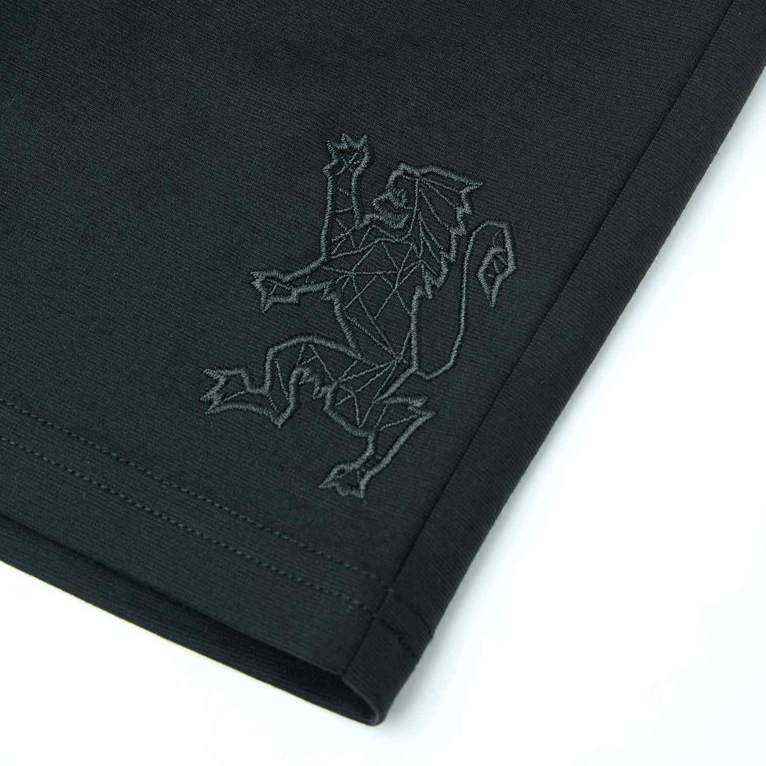 Men's  Mid Rise Regular Embroidery Shorts - Image 9