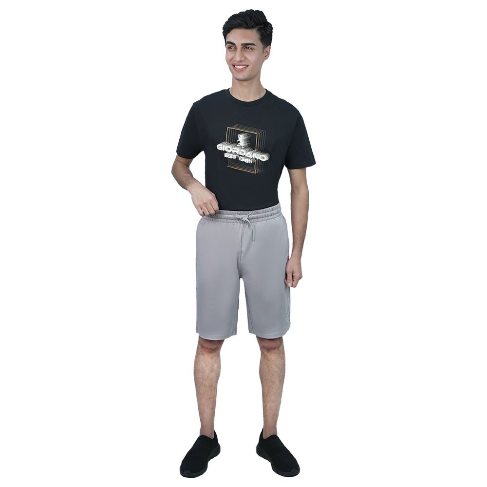 Men's  Mid Rise Regular Embroidery Shorts - Image 2