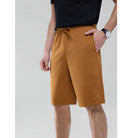 Men's  Mid Rise Regular Embroidery Shorts - Image 4