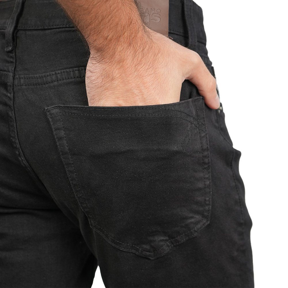Men's Skinny Taper Low Rise Stretch Denim Jeans - Image 5