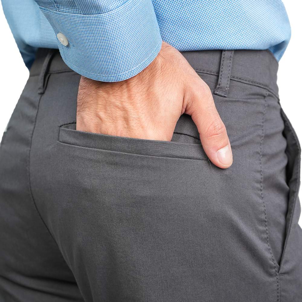 Men's Slim Tapered Low Rise Stretch Khakis - Image 5