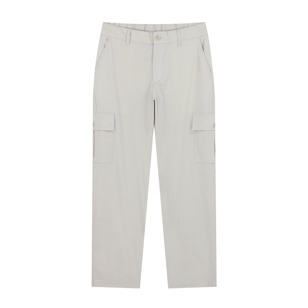 Men's Twill Relaxed Taper Elastic Waist Khaki Pant - Image 1
