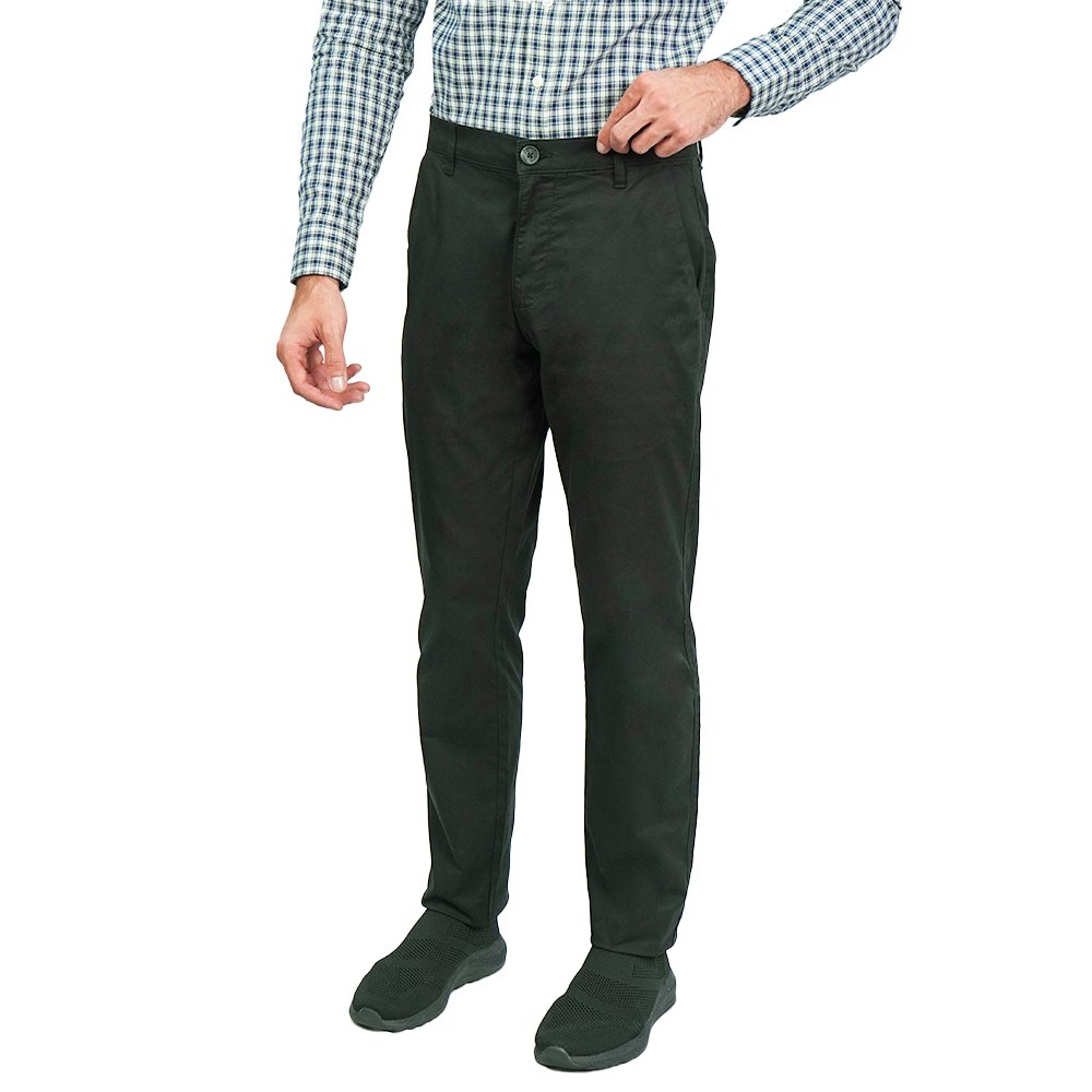 Men's Twill Low Rise Slim Taper Khaki Pant - Image 1