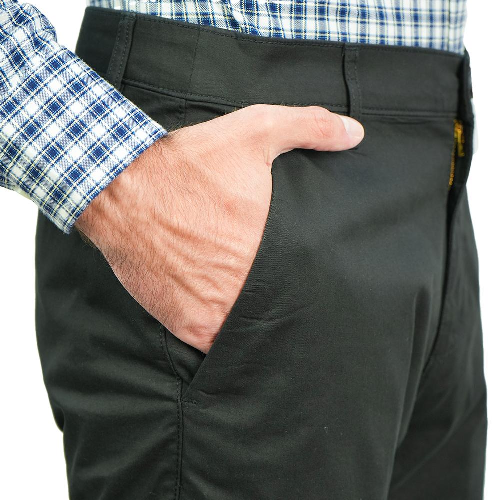 Men's Twill Low Rise Slim Taper Khaki Pant - Image 4