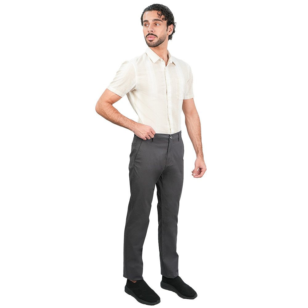 Men's Twill Low Rise Slim Taper Khaki Pant - Image 2