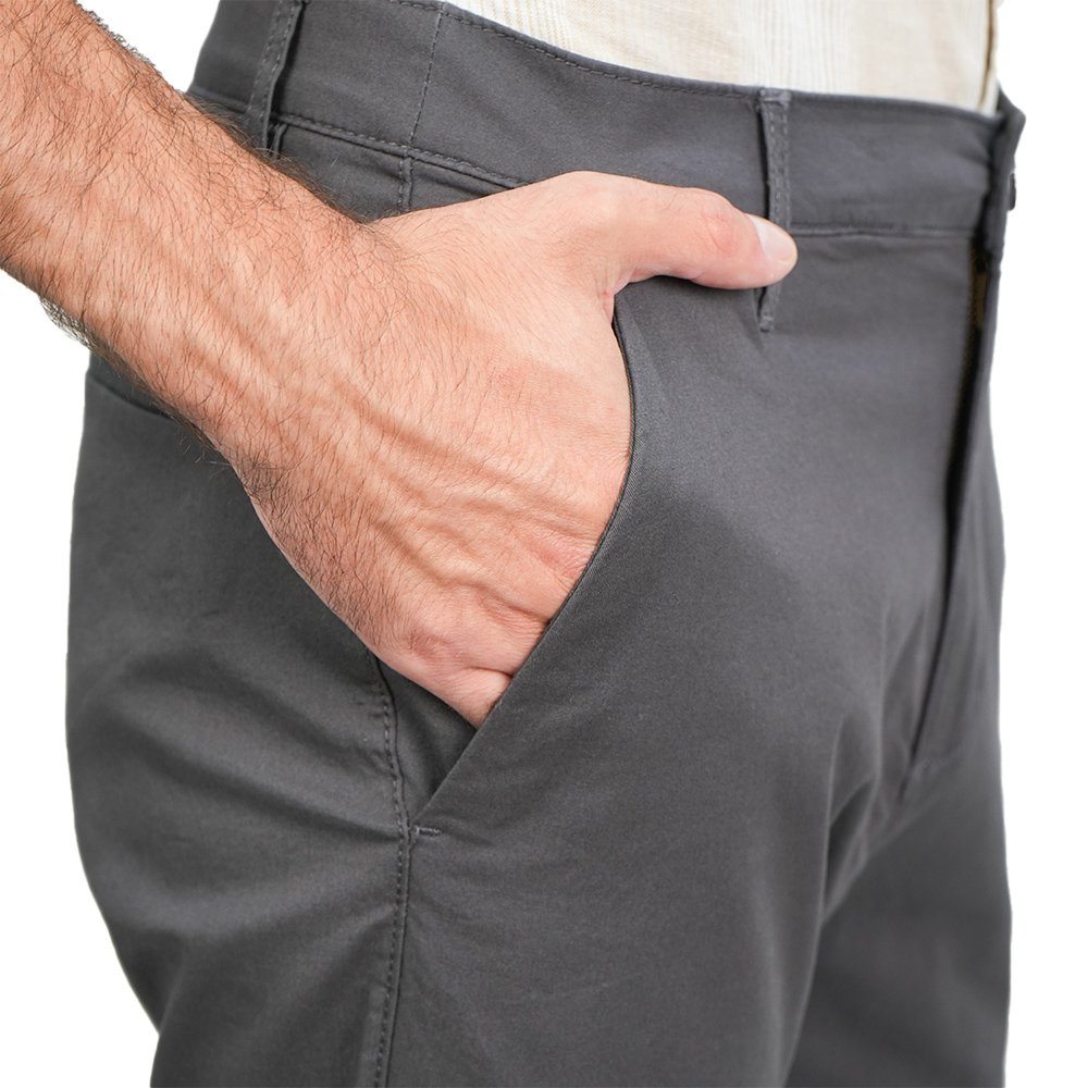 Men's Twill Low Rise Slim Taper Khaki Pant - Image 4