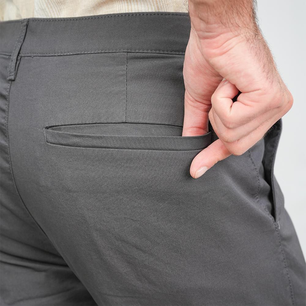 Men's Twill Low Rise Slim Taper Khaki Pant - Image 5