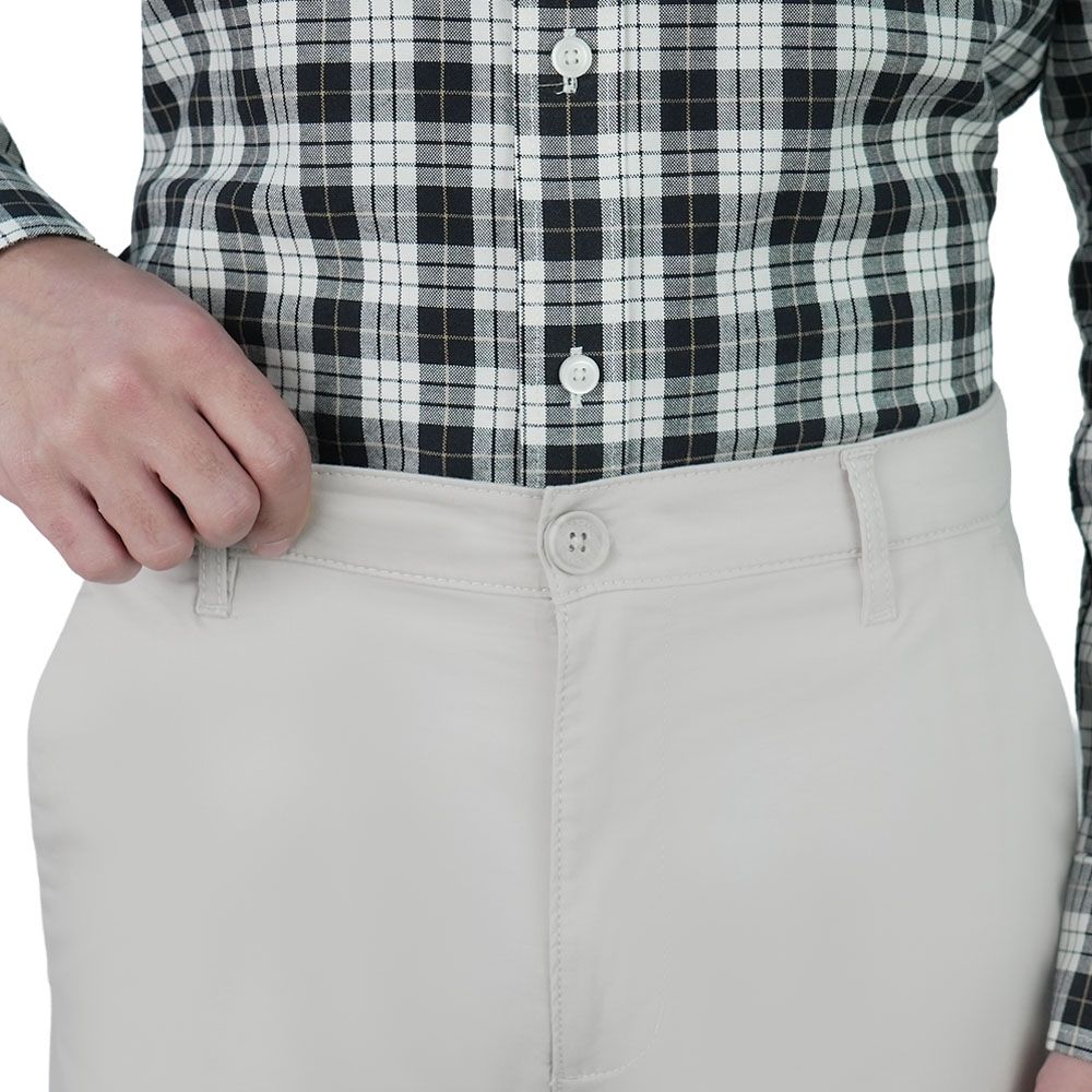 Men's Twill Low Rise Slim Taper Khaki Pant - Image 3