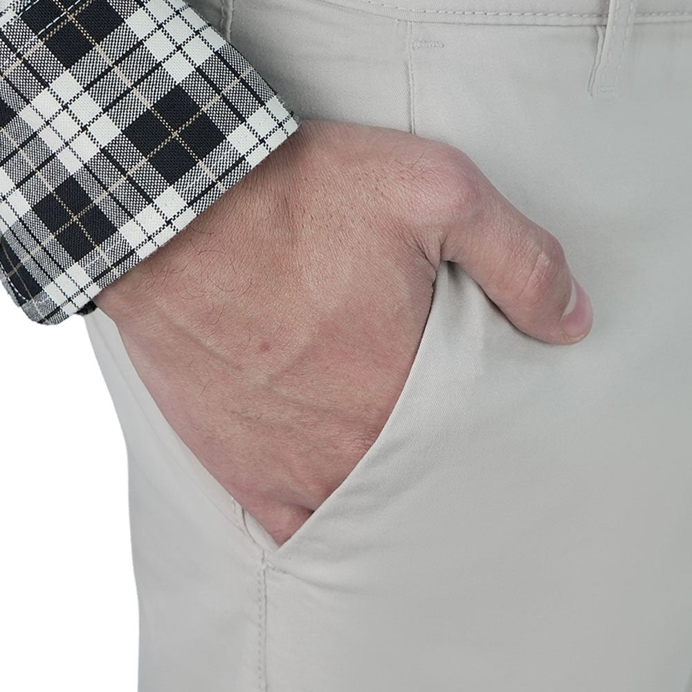 Men's Twill Low Rise Slim Taper Khaki Pant - Image 4